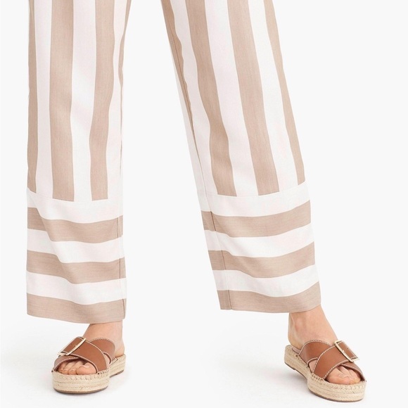 J. Crew Point Sur Stripe Paperbag Waist Pants - Picture 6 of 14